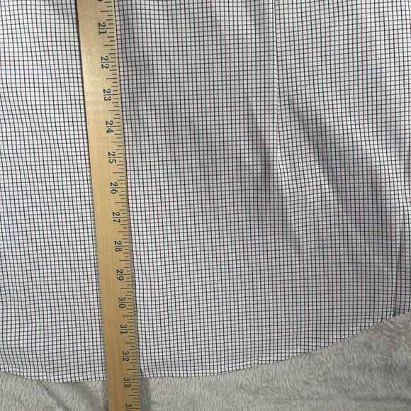 Mizzen + Main‎ Trim Fit Button Down Men's Size 2XL Red Green Tattersall Plaid - Picture 8 of 8